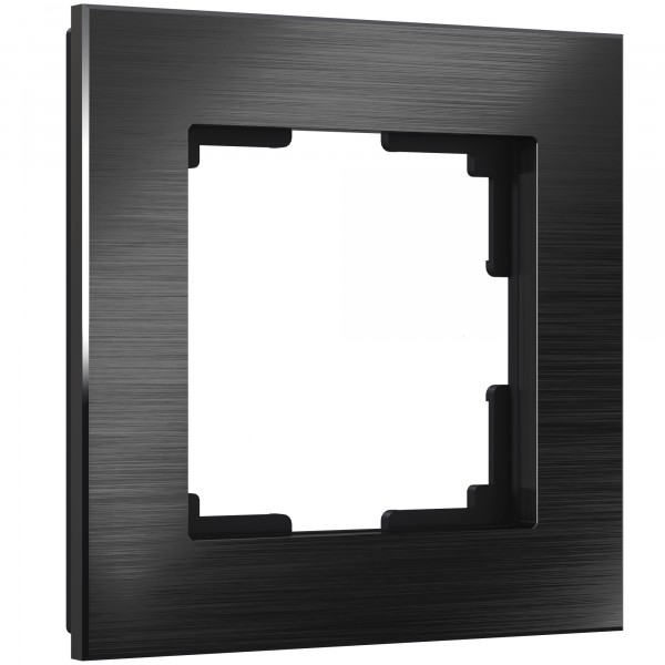 Рамка на 1 пост Werkel WL11-Frame-01 Aluminium (черный алюминий) - купить в Новосибирске