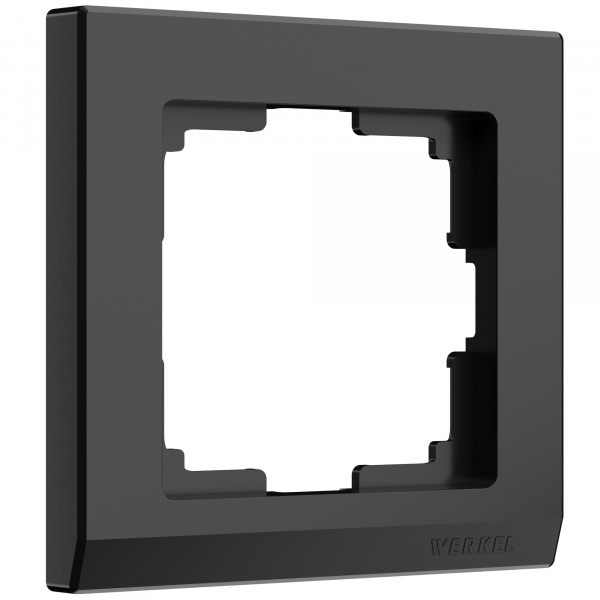 Рамка на 1 пост Werkel WL04-Frame-01 Stark (черный) - купить в Новосибирске