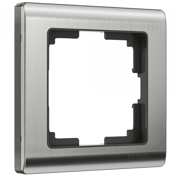 Рамка на 1 пост Werkel WL02-Frame-01 Metallic (глянцевый никель) - купить в Новосибирске
