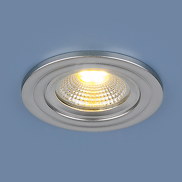 Точечный светодиодный светильник 9902 LED 3W COB SL серебро с гарантией 