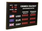 Офисные табло валют 4 разряда - купить в Новосибирске