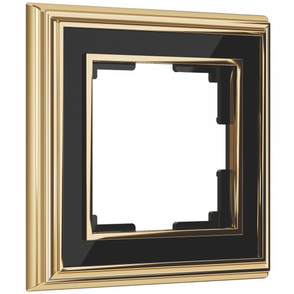 Рамка на 1 пост Werkel WL17-Frame-01 Palacio (золото / черный) - купить в Новосибирске