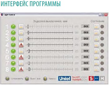 Модуль управления освещением RS485 порт, 8 входов/ 8 выходов UCH-M111RX/0808 - купить в Новосибирске