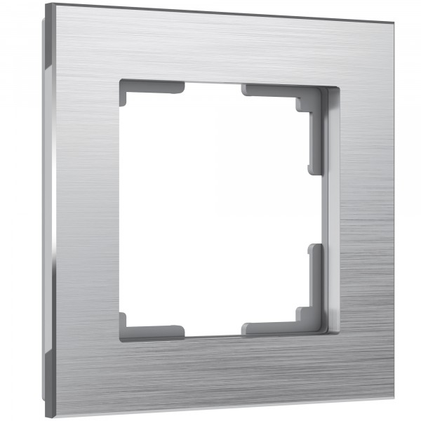 Рамка на 1 пост Werkel WL11-Frame-01 Aluminium (алюминий) - купить в Новосибирске