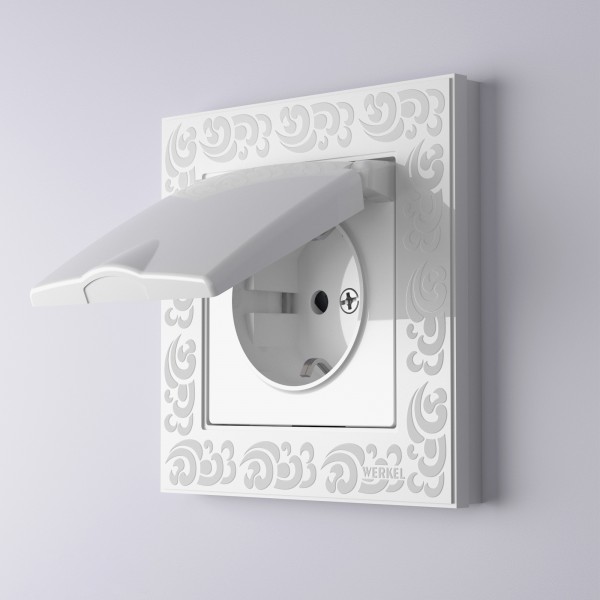Рамка на 1 пост Werkel WL05-Frame-01 Flock (белый) - купить в Новосибирске