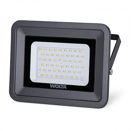 Светодиодный прожектор WOLTA WFLY-50W/06 50Вт 3000К IP65 Серый