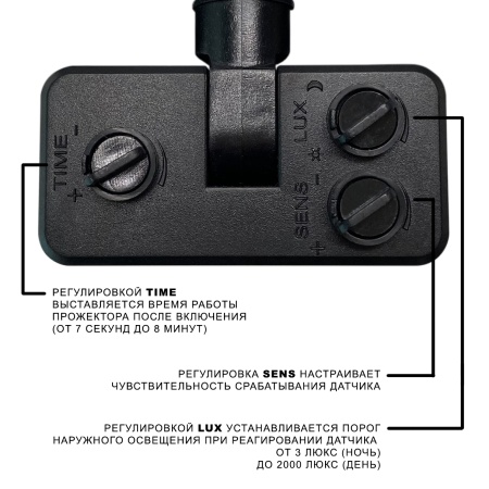 Светодиодный прожектор WOLTA WFL-30W/06S 30Вт 5700K IP65 2700лм с датчиком с гарантией 2 года